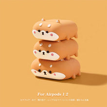 Load image into Gallery viewer, Cute Corgi AirPod Case For AirPods 1/2/3/Pro Case | Silicone Earphone Bluetooth Wireless Protective Cove For AirPods
